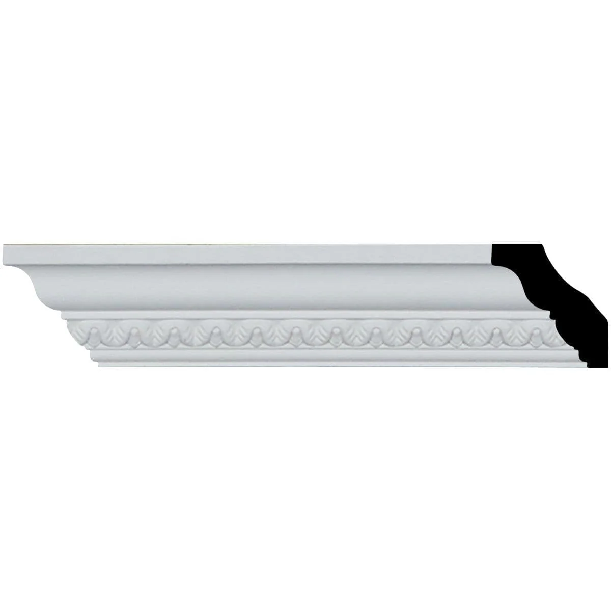 Emery Crown Moulding, 1 1/2"H x 1 3/8"P x 2"F x 94 1/2"L
