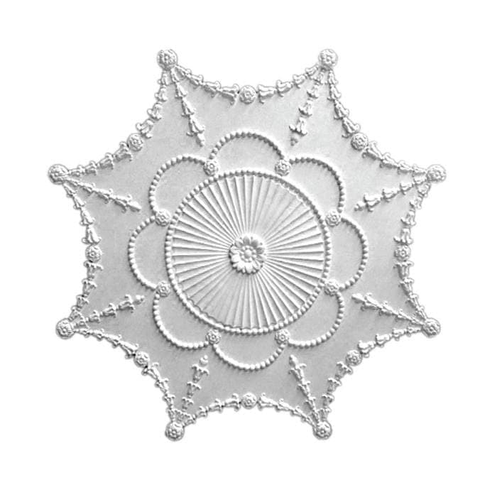 Empire Medallion, Plaster, 35"w x 35"h x 1 1/2"d, Made To Order