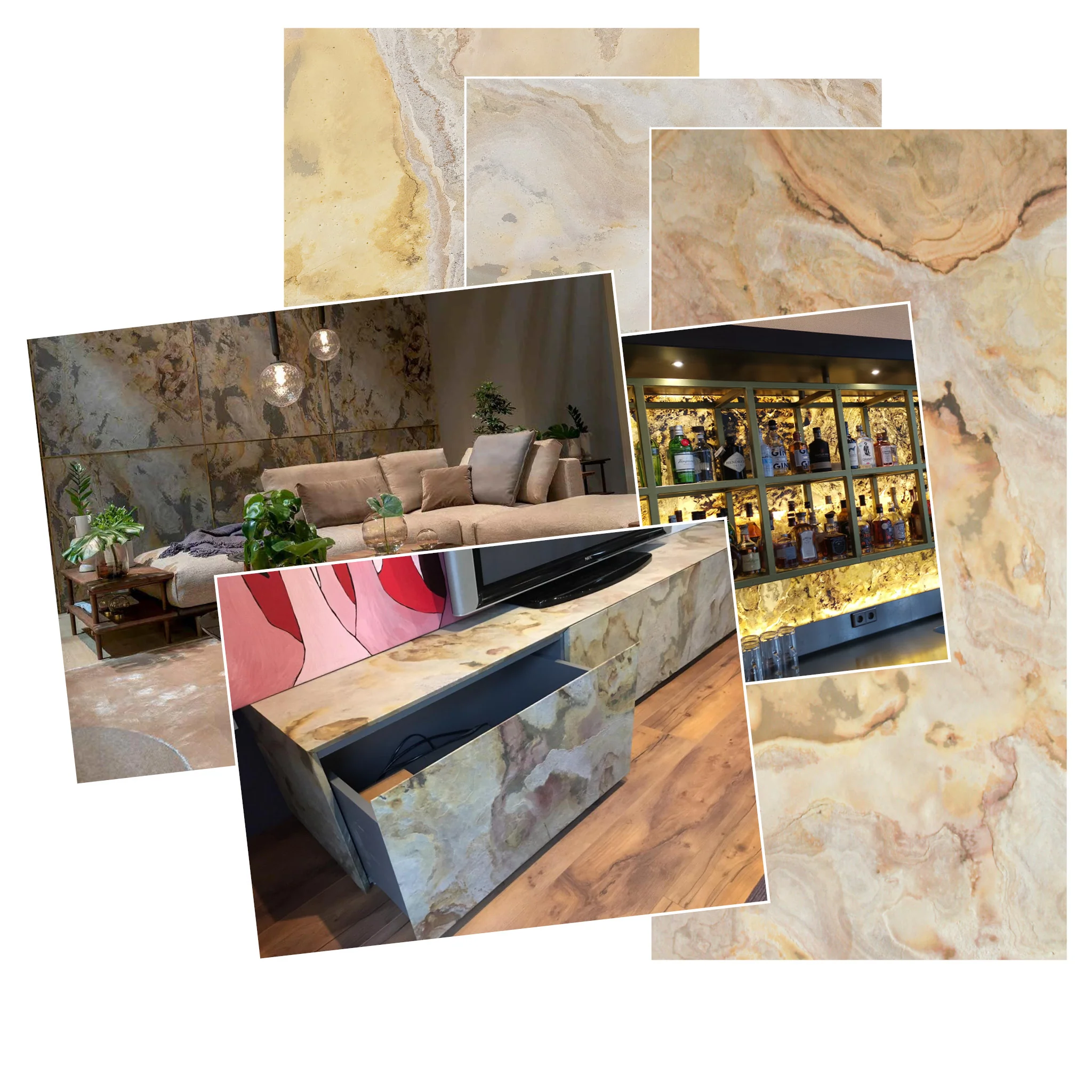 Falling Leaves, Natural Slate Veneer –  24" W x 48" L - Sold By Panel - Image 5