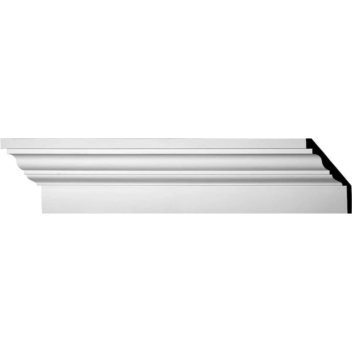 Fascia Crown Moulding, 12 3/4"H x 6 1/4"P x 14 1/4"F x 78 3/4"L