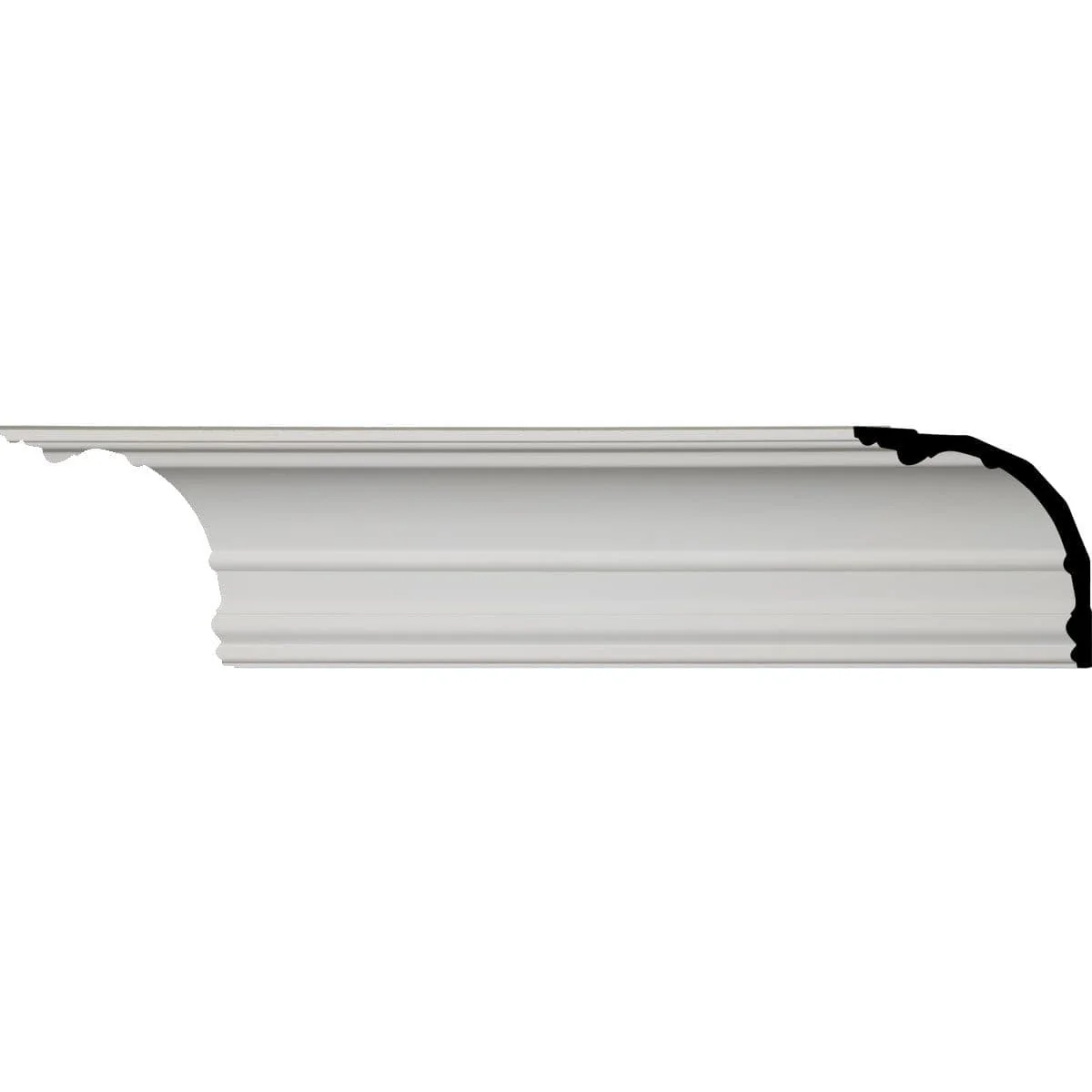 Foster Traditional Crown Moulding, 6 3/4"H x 7"P x 9 3/4"F x 94 1/2"L