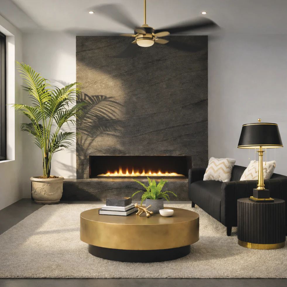 Galaxy Black - Flexible Mica Stone Veneer - Opaque - Image 5