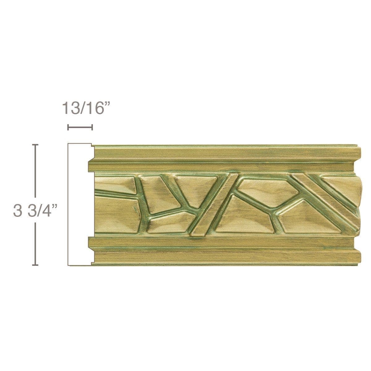 GeoFacets, 3 3/4"w x 13/16"d, (repeat 24")