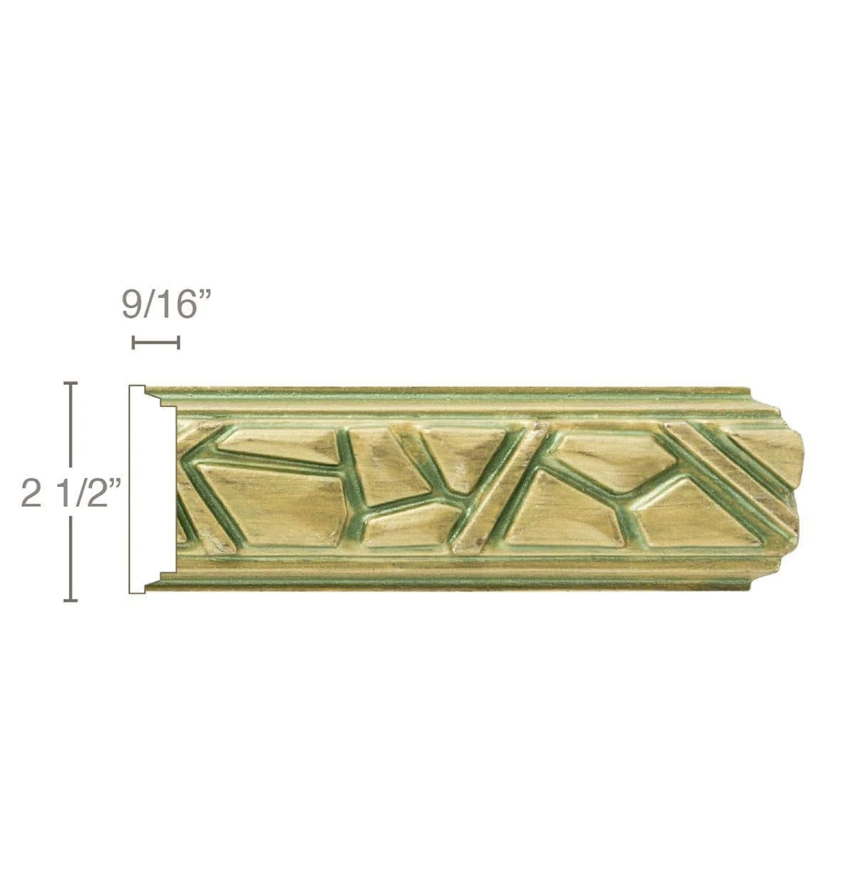 GeoFacets, 2 1/2"w x 9/16"d, (repeat 24")