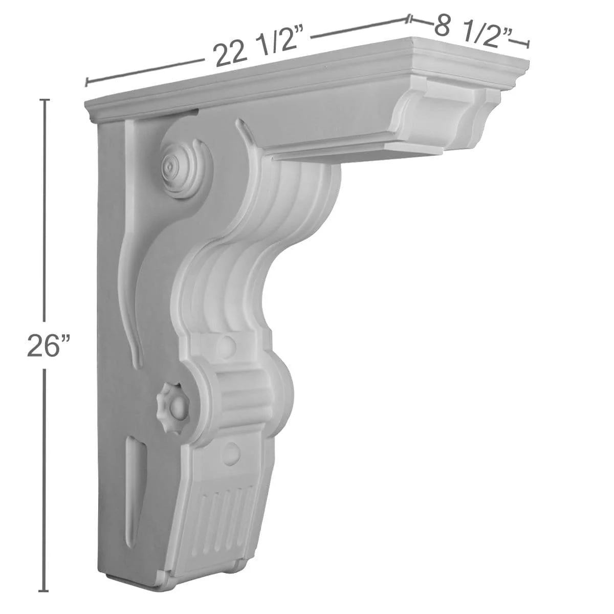Giana Corbel, 8 1/2"W x 22 1/2"D x 26"H