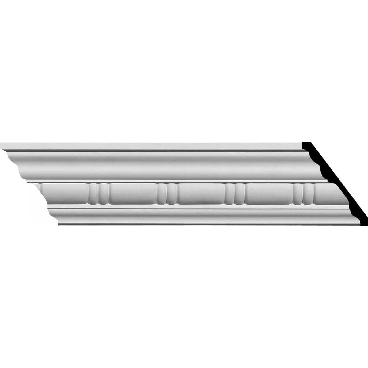 Gorleen Crown Moulding, 3 1/8"H x 2 3/4"P x 4 1/8"F x 94 1/2"L