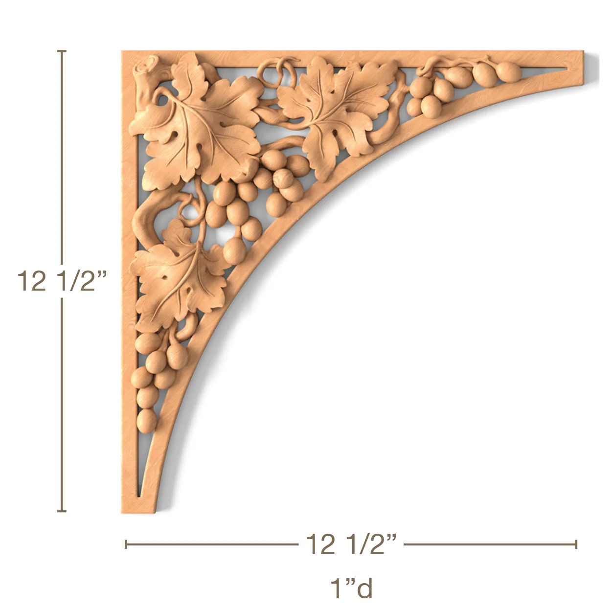 Vineyard Panel, 12 1/2"w x 12 1/2"h x 1"d, SPECIAL ORDER (3-6 Weeks)