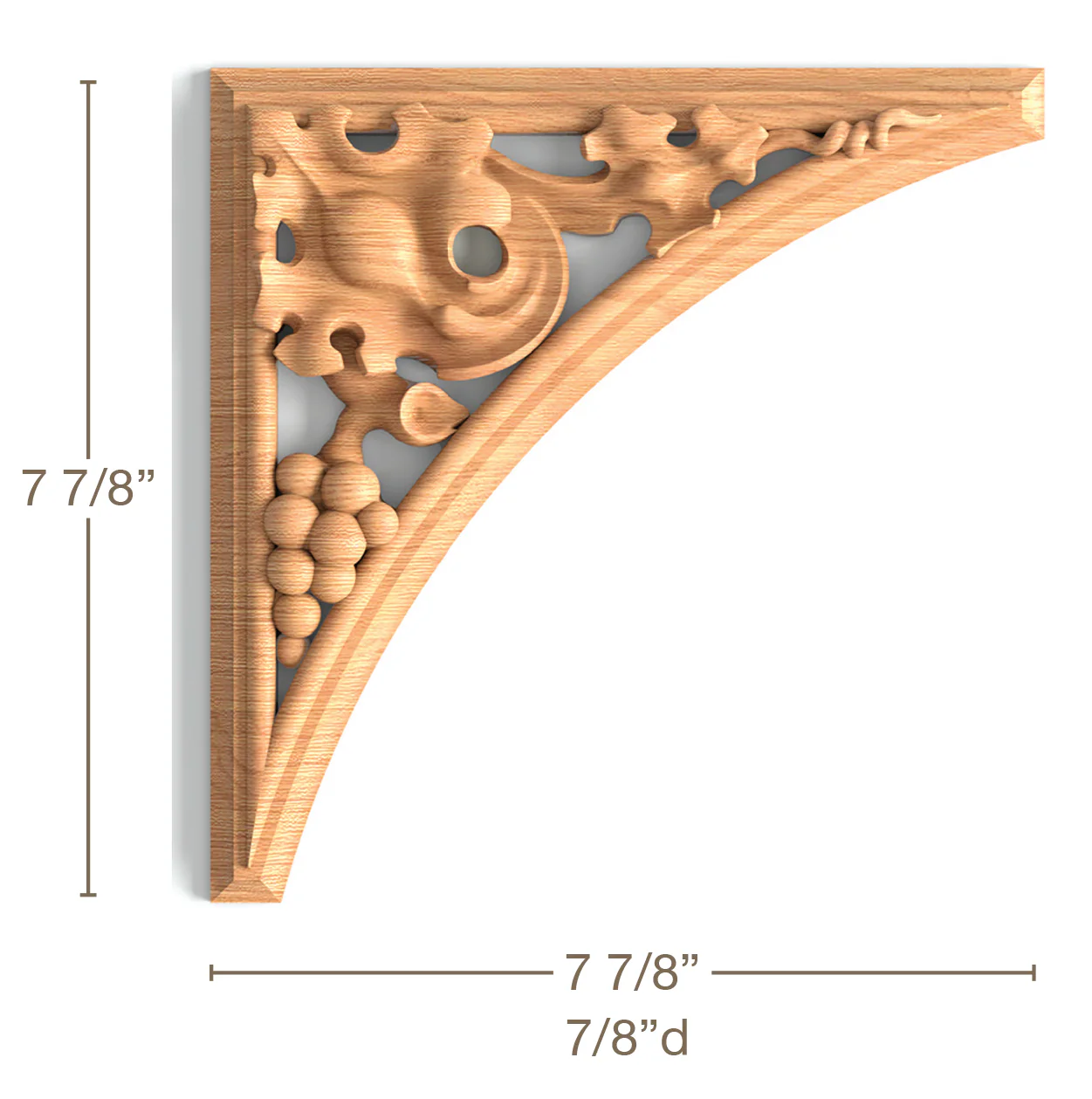 Vineyard Panel Pair, 7 7/8"w x 7 7/8"h x 7/8"d, SPECIAL ORDER (3-6 Weeks)