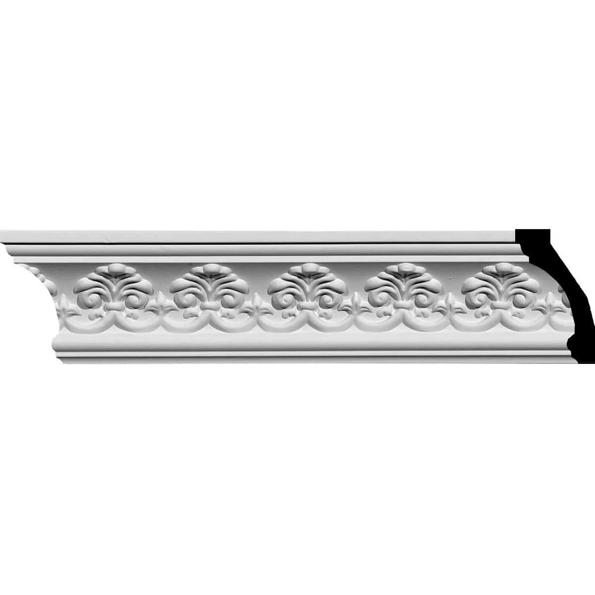 Hampshire Crown Moulding, 3 7/8"H x 2 1/8"P x 4 1/2"F x 94 1/2"L