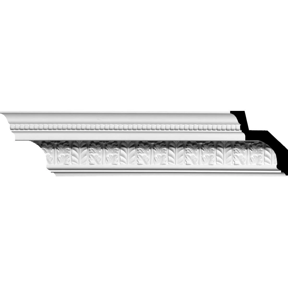 Helene Leaf Crown Moulding, 4 5/8"H x 4 1/8"P x 6 1/4"F x 94 1/2"L