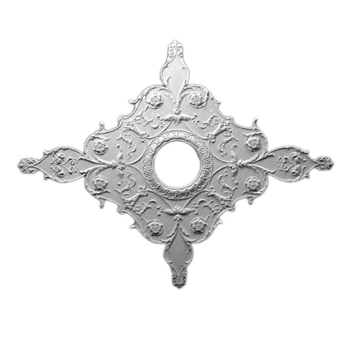 Italian Medallion, Plaster, 38 1/2"w x 32"h x 11/16"d, Made To Order