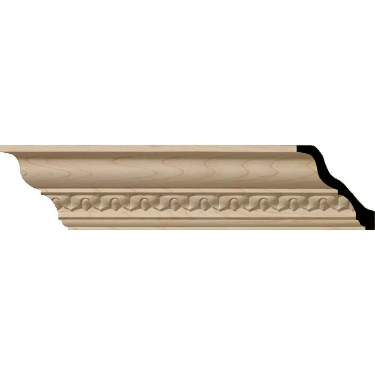 Lanarkshire Crown Moulding, 3"H x 2 7/8"P x 4 1/8"F x 94 1/2"L