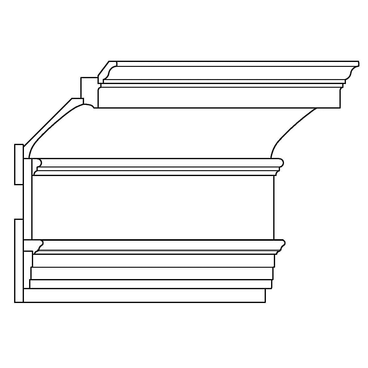 LCD - CR882, CO703, CO702, DS1x4, PM521, DS1x8, BB156, CA280, DS1x8, 21"h x 8 7/8"d