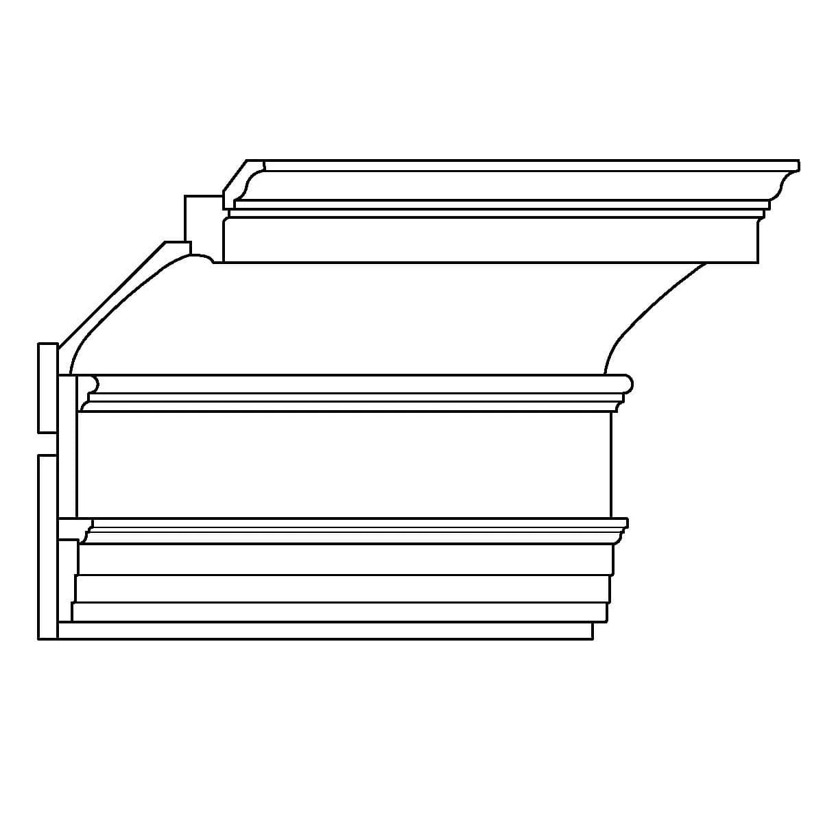 LCD - CR882, CO703, CO702, DS1X4, PM521, DS1X6, BB155, CA280, DS1X8, 18 7/8"h x 8 7/8"d