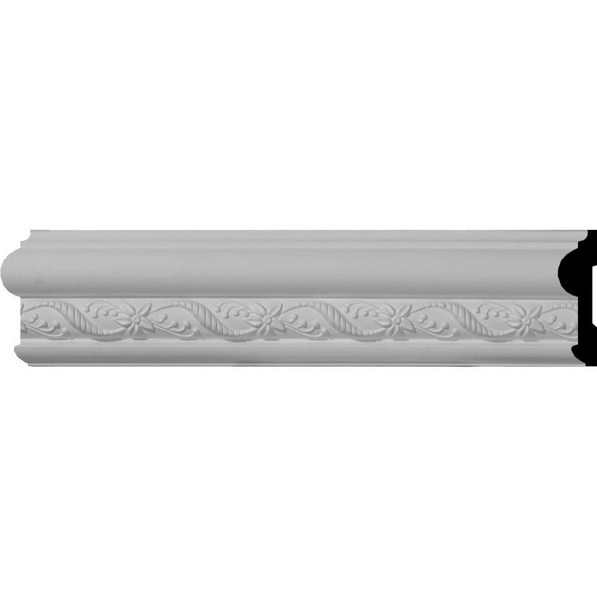 Leaf Twist Chair Rail, 3"H x 7/8"D x 94 1/2"L