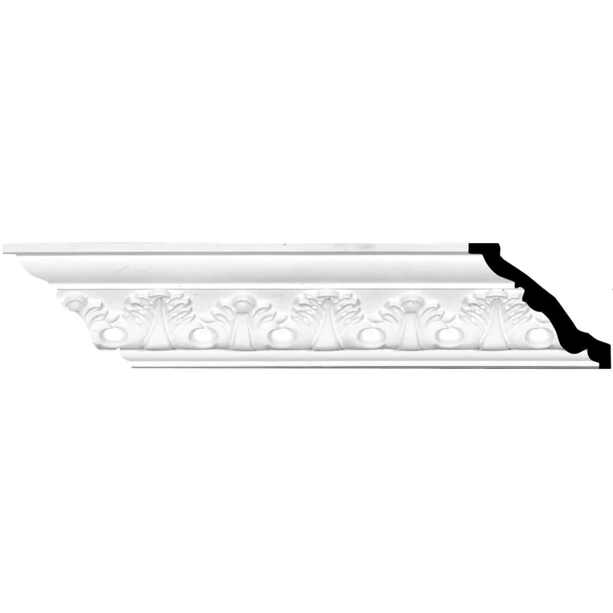 Legacy Crown Moulding, 3 1/8"H x 3 5/8"P x 5"F x 94 1/2"L