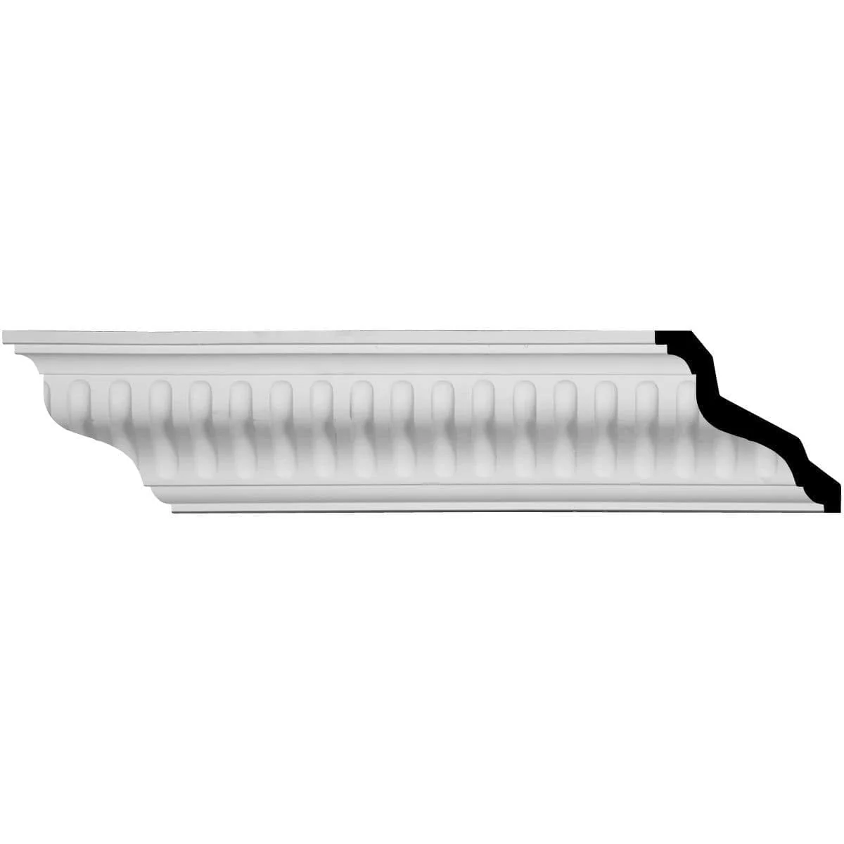 Linus Crown Moulding, 4 3/4"H x 4 3/4"P x 6 3/4"F x 94 1/2"L