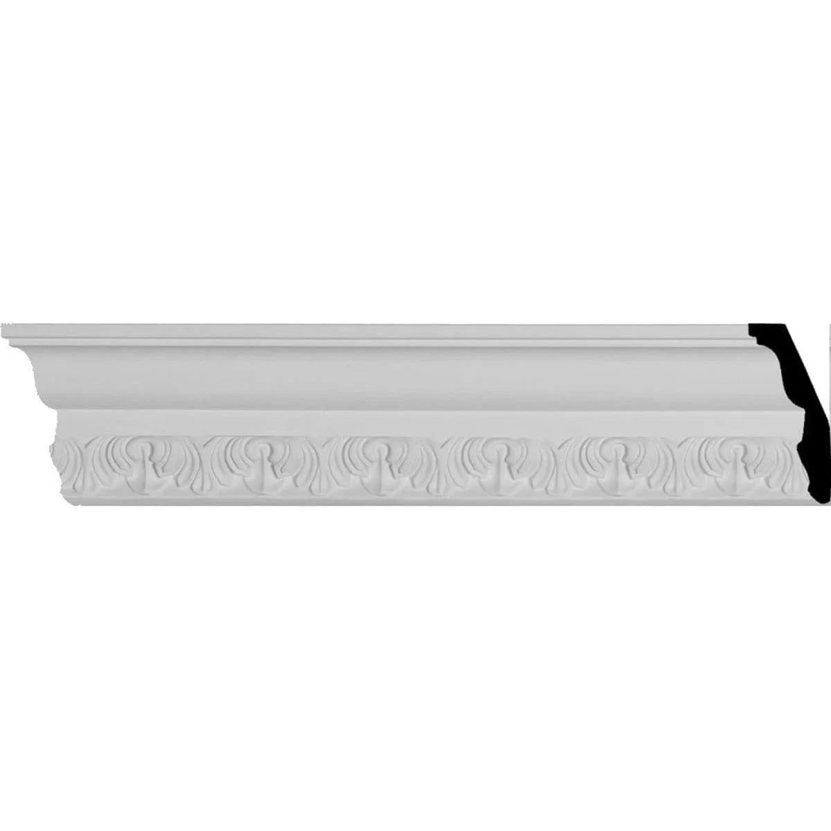 Loera Crown Moulding, 2 1/2"H x 2 1/8"P x 3"F x 94 1/2"L