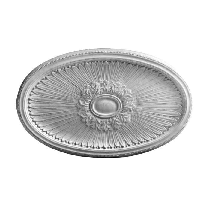 Louis XIV Oval Medallion, Plaster, 54"w x 33 7/8"h x 1 1/2"d, Made To Order