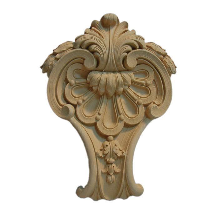 Louis XVI Shield Onlay, 5 1/4"w x 7"h x 11/16"d, Made To Order, Minimum Order Amount $300
