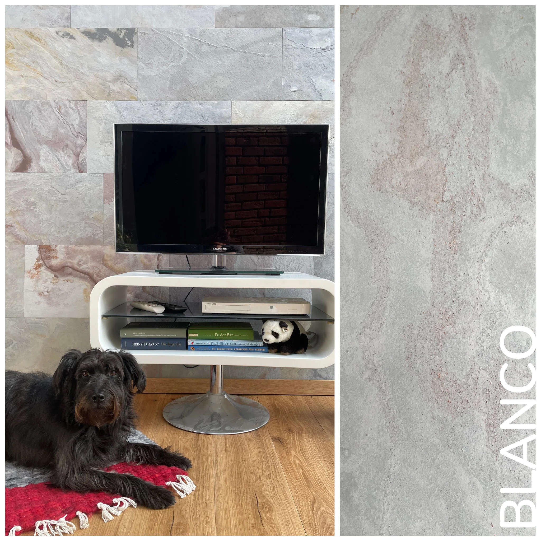 Blanco, Natural Slate Veneer – Stick & Go Panels for Interior & Exterior Walls - 12" W x 24" L - Sold By Panel - Image 6