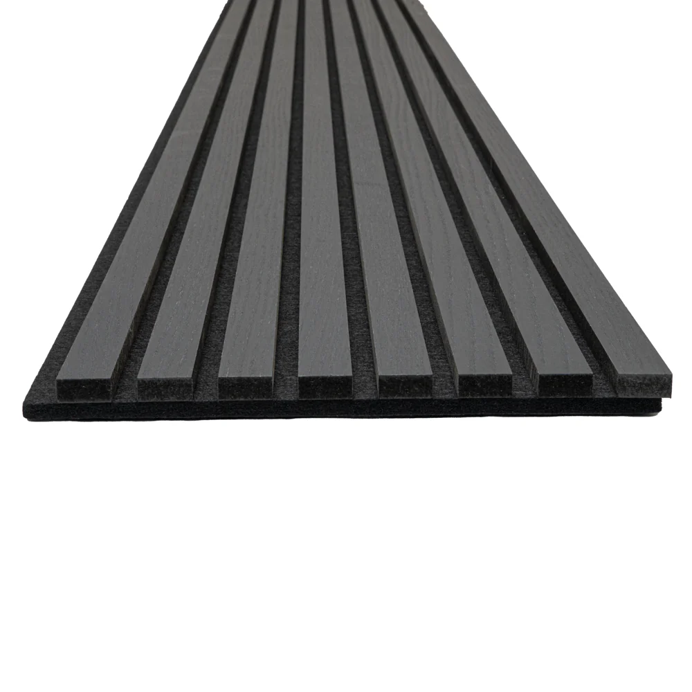 Matte Black Oak Acoustic Panel, Varnished Wood - Harmony Series - Sold 2 Panels Per Carton - Image 7