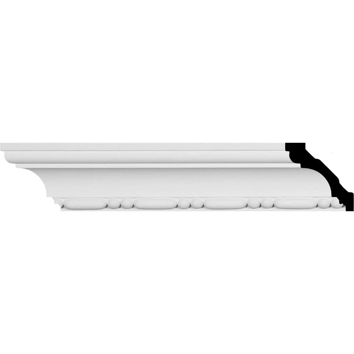 Medea Crown Moulding, 2 1/4"H x 2 1/4"P x 3 1/8"F x 94 1/2"L