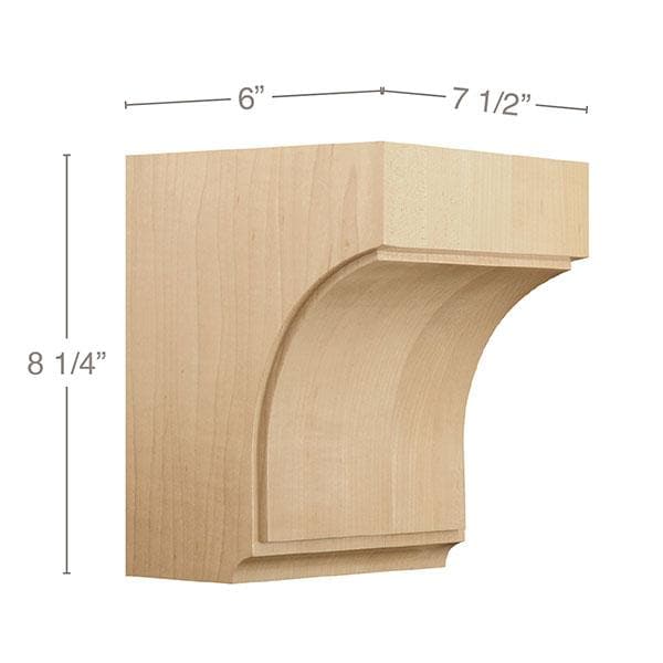 Medium Triad Corbel, 7 1/2"w x 8 1/4"h x 6"d