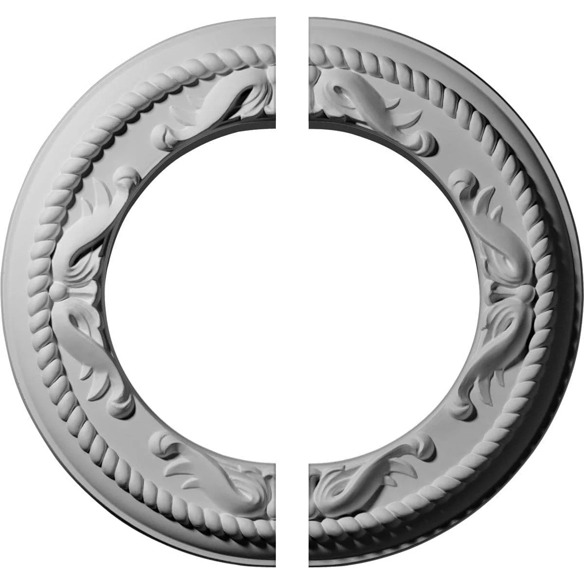 Medway Ceiling Medallion, Two Piece (Fits Canopies up to 7 1/2")12 1/4"OD x 7 1/2"ID x 7/8"P