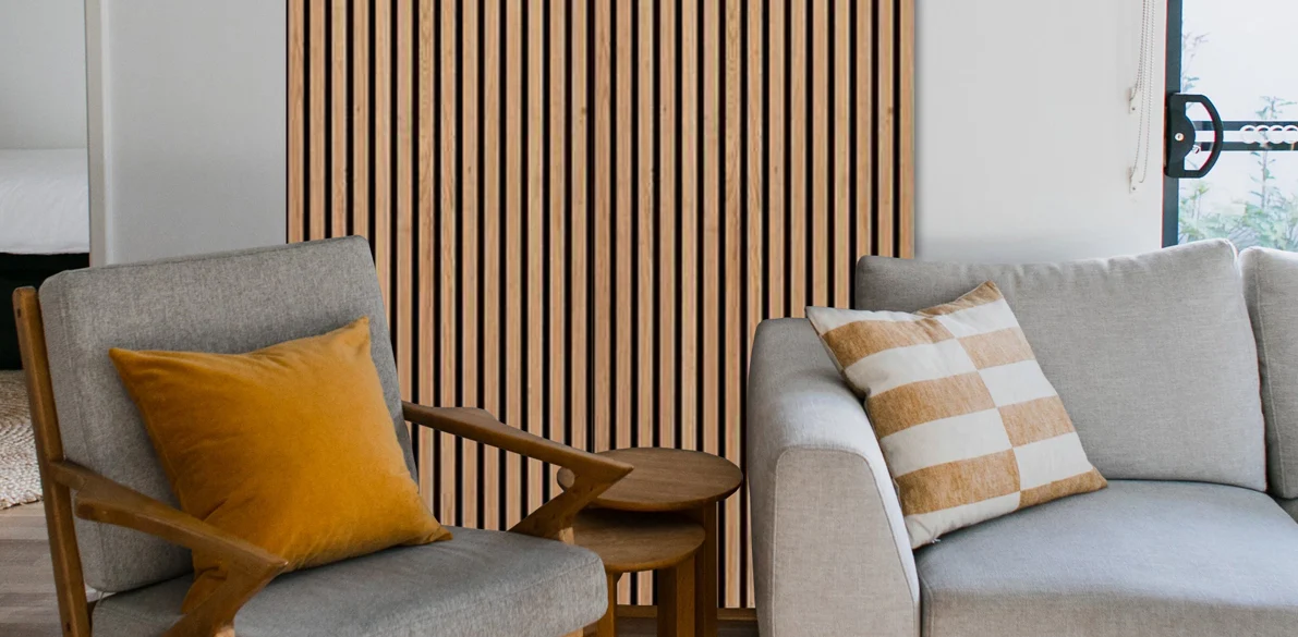 Natural White Oak Acoustic Panel, Varnished Wood - Harmony Series - Sold 2 Panels Per Carton - Image 5