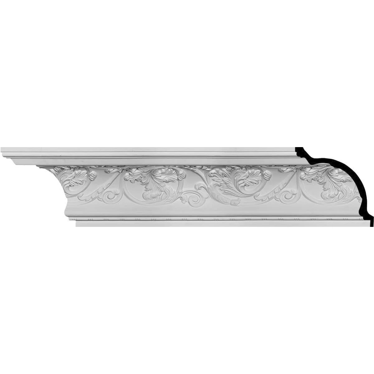 Neuveau Crown Moulding, 7 3/4"H x 9"P x 11 3/4"F x 94 1/2"L