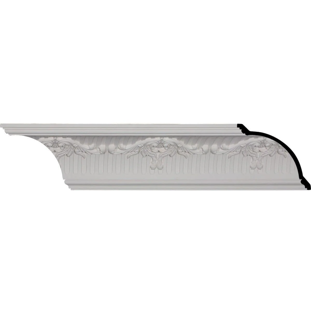 Nevio Crown Moulding, 6 3/4"H x 5 1/2"P x 8 5/8"F x 94 1/2"L