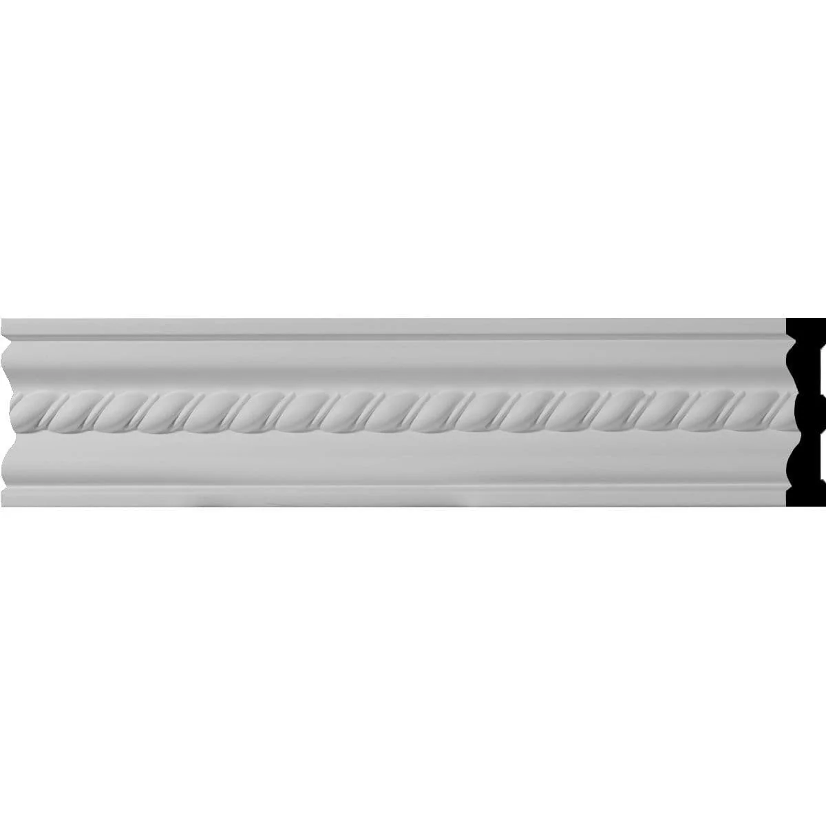 Oslo Rope Chair Rail or Casing Moulding, 4"H x 3/4"P x 94 1/2"L
