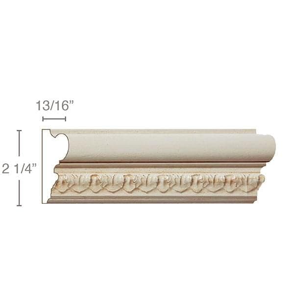 Petite Acanthus, 2 1/4"w x 13/16"d