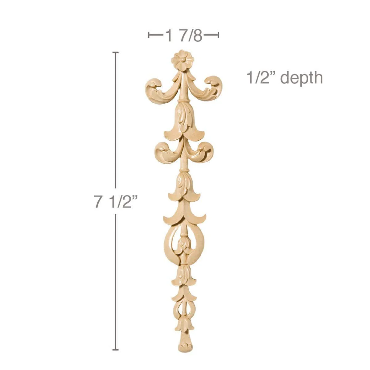 Petite Drop(Sold 2 per card), 1 7/8"w x 7 1/2"h x 1/2"d