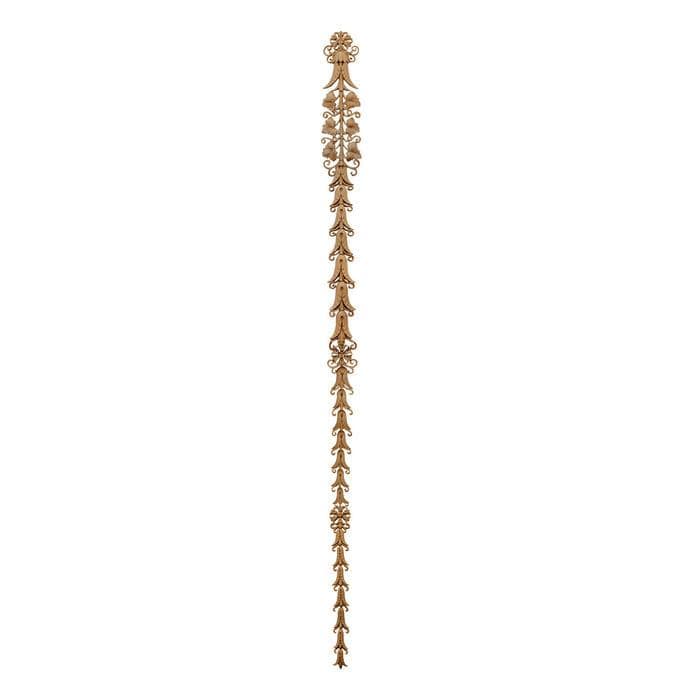 Renaissance Bellflower Drop, 2 1/2"w x 41 1/4"h x 1/4"d, Made To Order, Minimum Order Amount $300