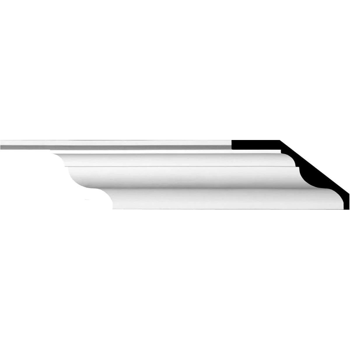 Robin Crown Moulding, 9 1/8"H x 5 7/8"P x 10 3/4"F x 94 1/2"L
