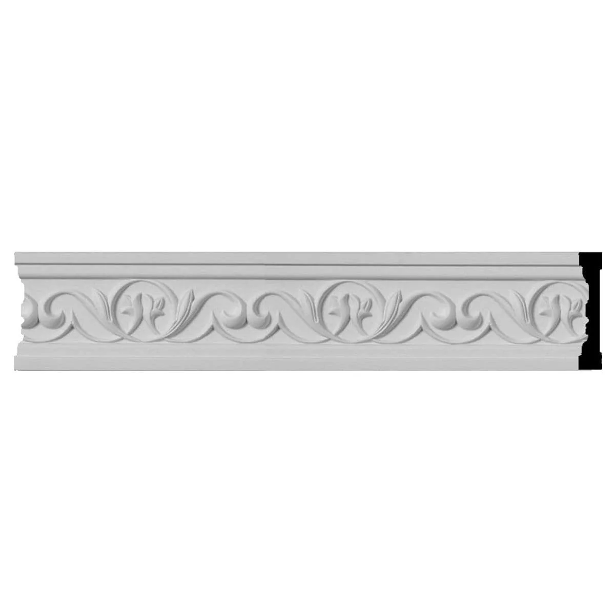 Running Leaf Chair Rail (4" Repeat), 3 1/2"H x 3/4"D x 94 1/2"L