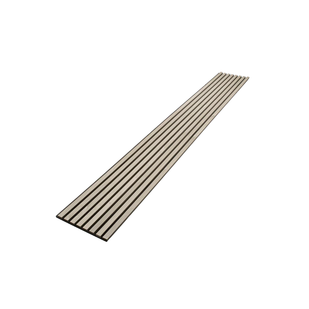 Silver Gray Oak Acoustic Panel, Veneer 1" Wide Slats - Harmony Series - Sold 2 Panels Per Carton - Image 6