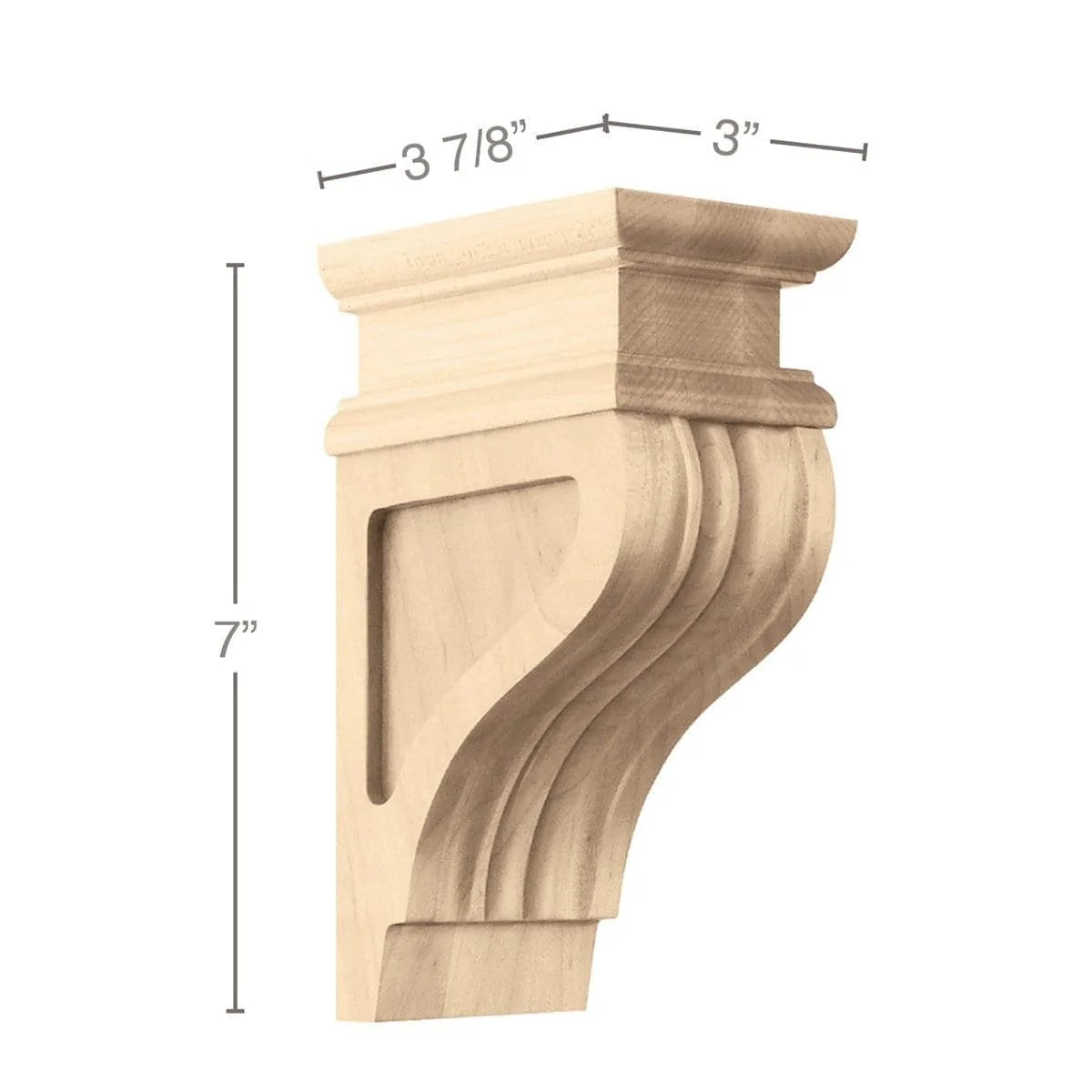 Small Corbel, 3''w x 7''h x 3 7/8''d