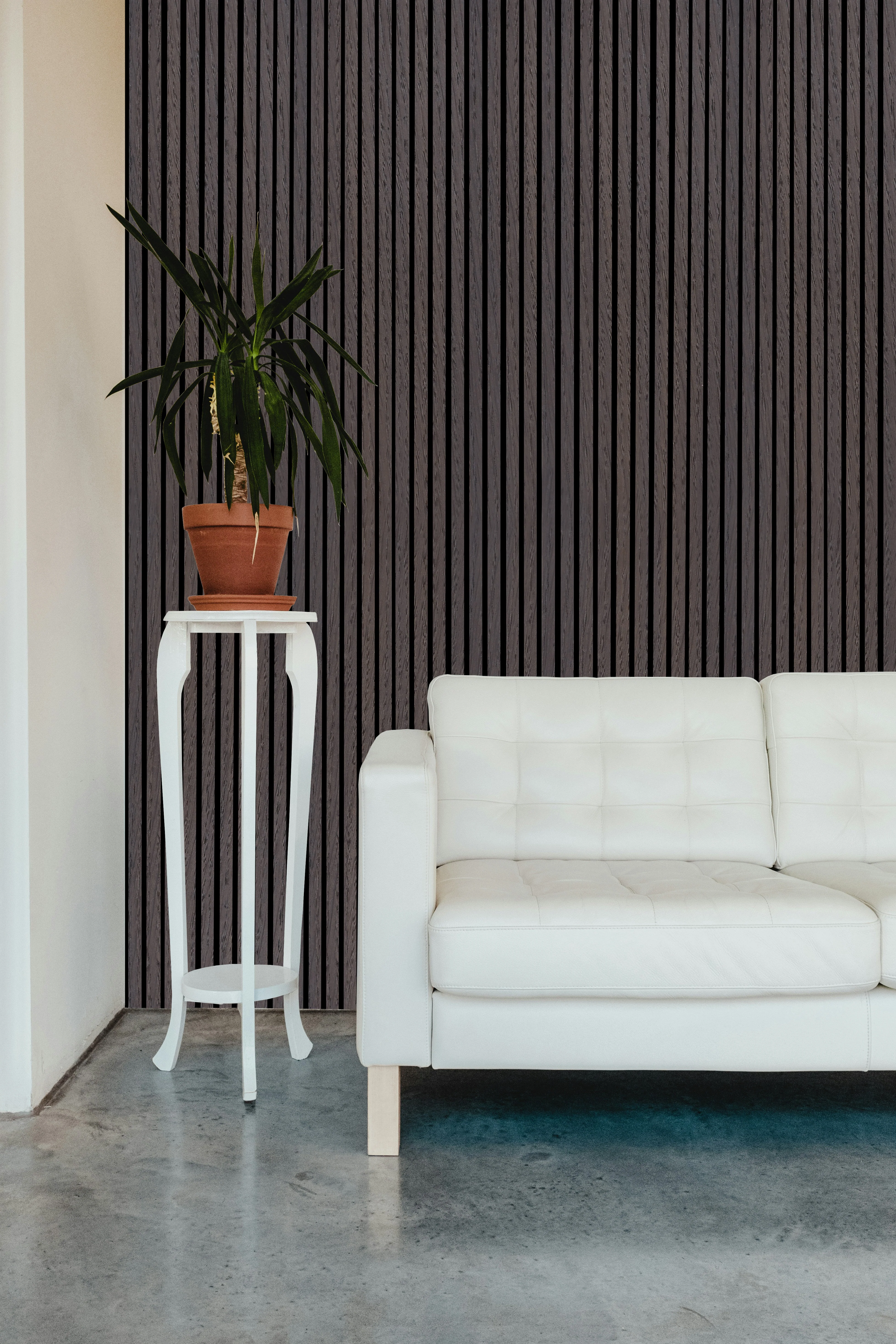 Smokey Oak Acoustic Panel, Varnished 1" Wide Slats - Harmony Series - Sold 2 Panels Per Carton - Image 9