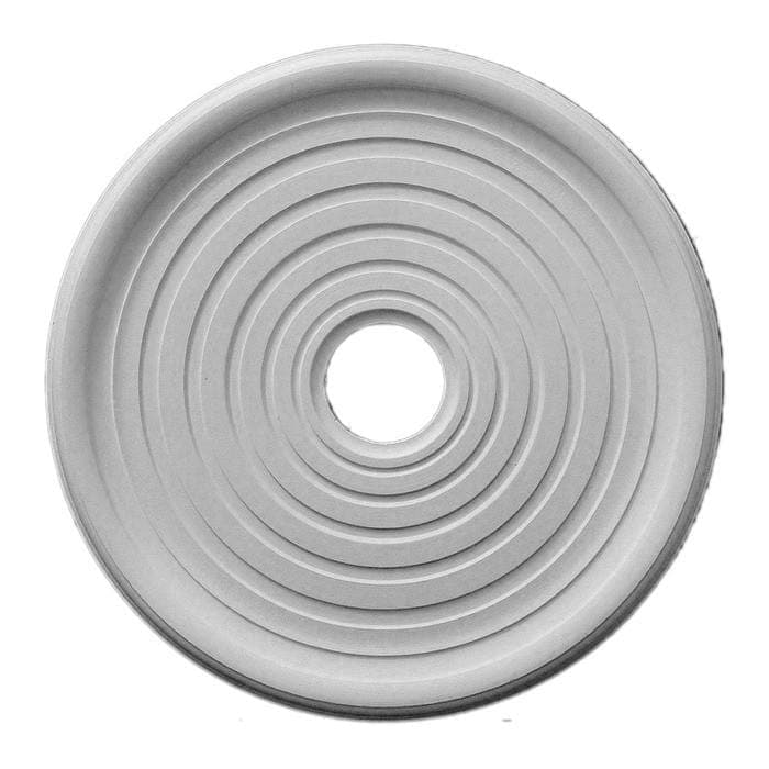 Smooth Medallion, Plaster, 23 5/16"w x 23 5/16"h x 1 1/4"d, Made To Order