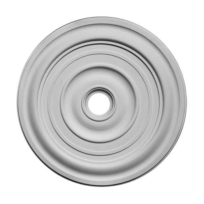 Smooth Medallion, Plaster, 32"w x 32"h x 1 1/2"d, Made To Order