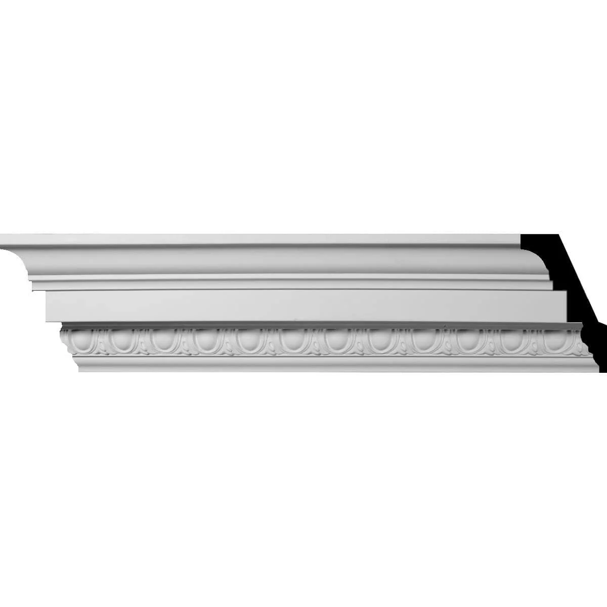 Sussex Egg & Dart Crown Moulding, 3 1/2"H x 3 1/2"P x 5"F x 94 1/2"L