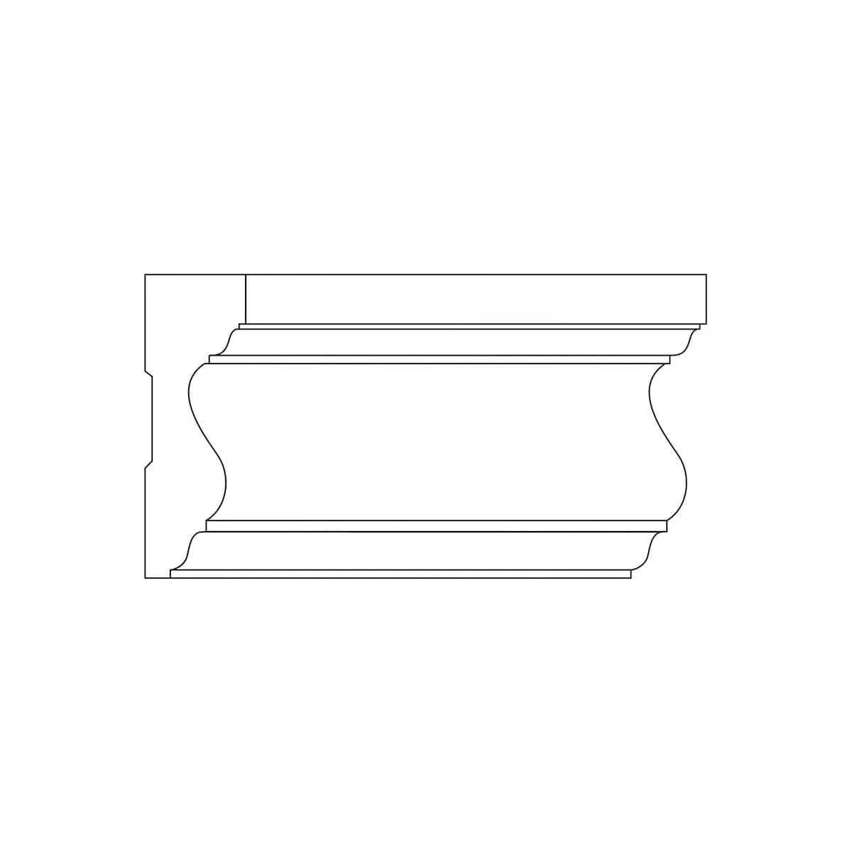 Traditional Casing, 3 1/4''w x 1 1/16''d