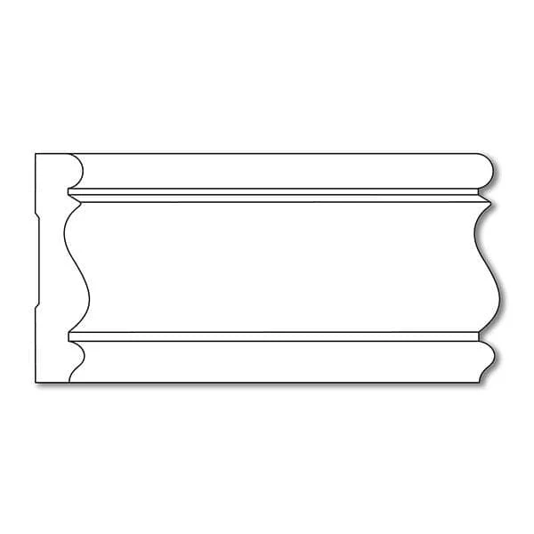 Traditional Chair Rail, 3''w x 11/16''d