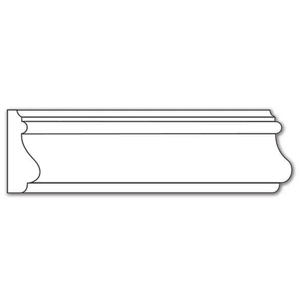 Traditional Panel Moulding, 1 3/4''w x 11/16''d