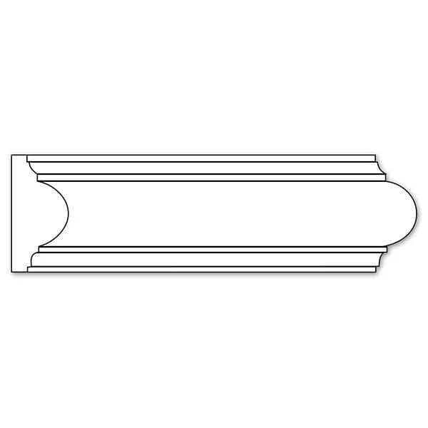 Traditional Panel Moulding, 1 3/4''w x 13/16''d