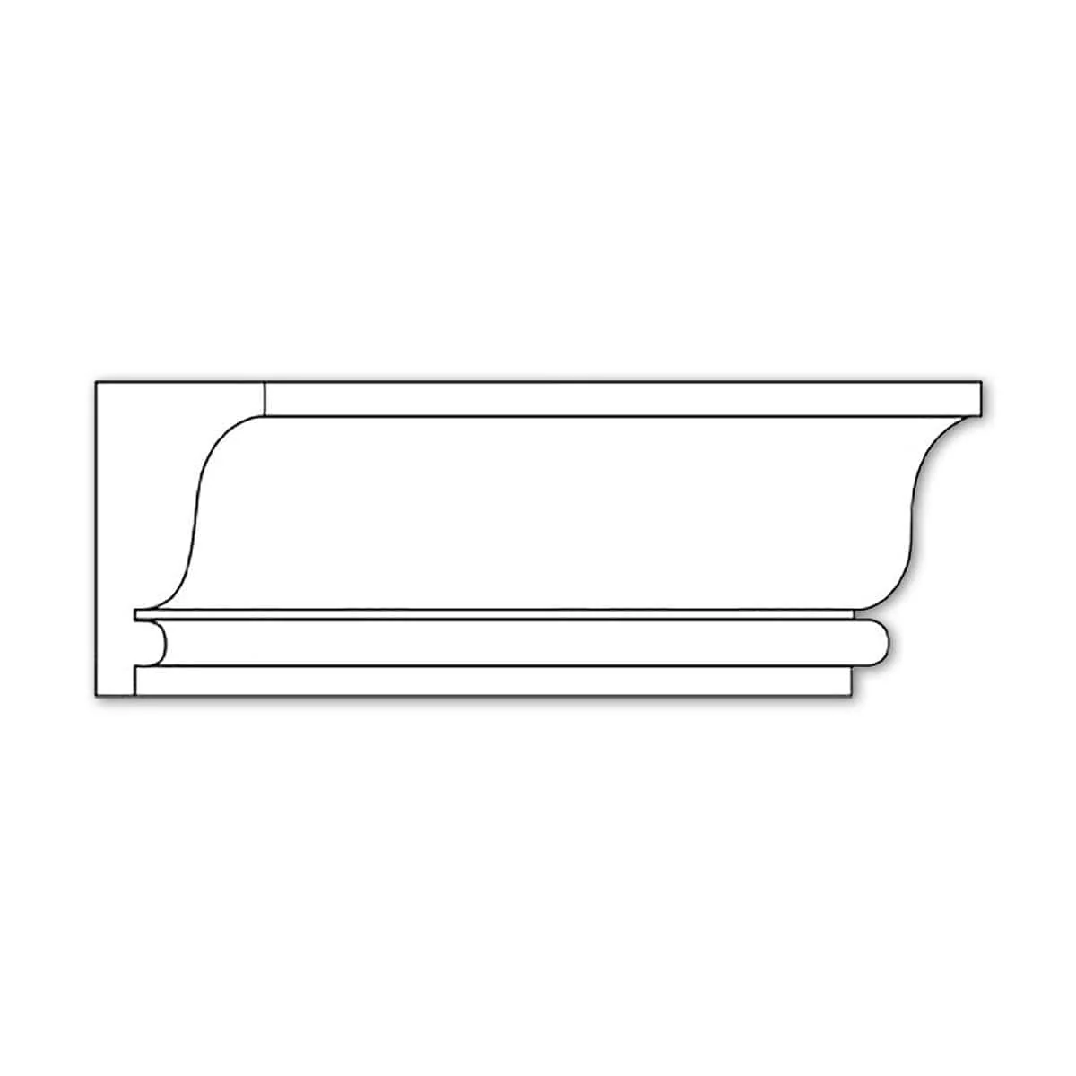 Traditional Panel Moulding, 2 1/8"w x 1 1/16"d