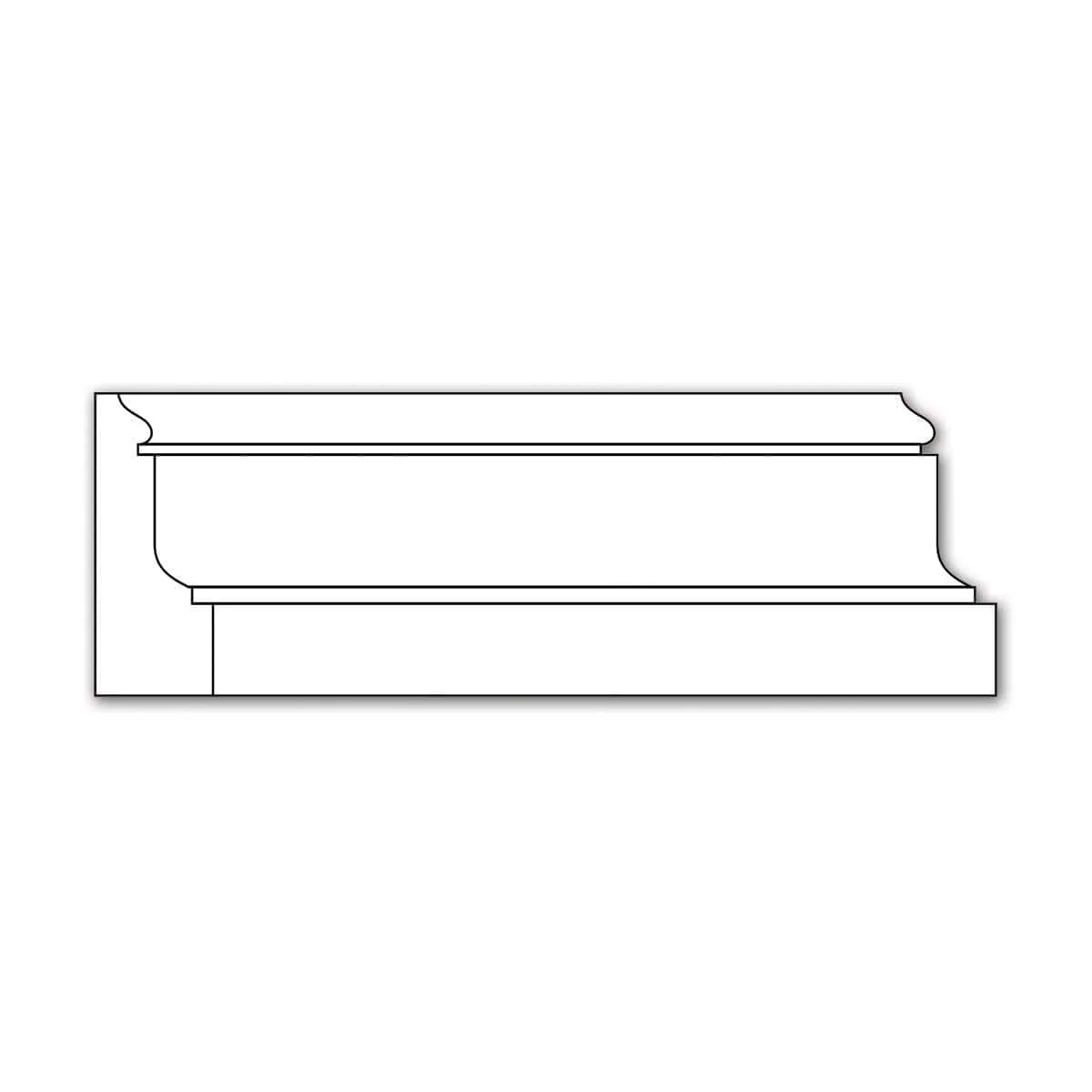 Traditional Panel Moulding, 2''w x 3/4''d